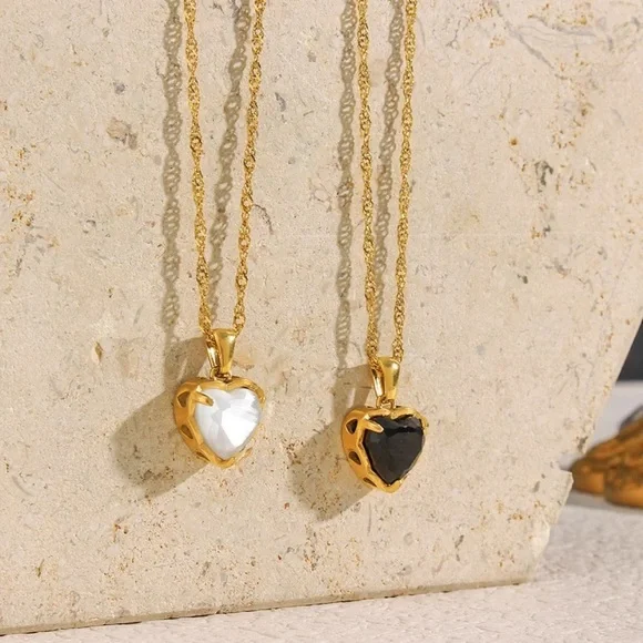 New 18K Gold Choker Pendant Necklace, nice Necklace, cute Necklace - Picture 4 of 8